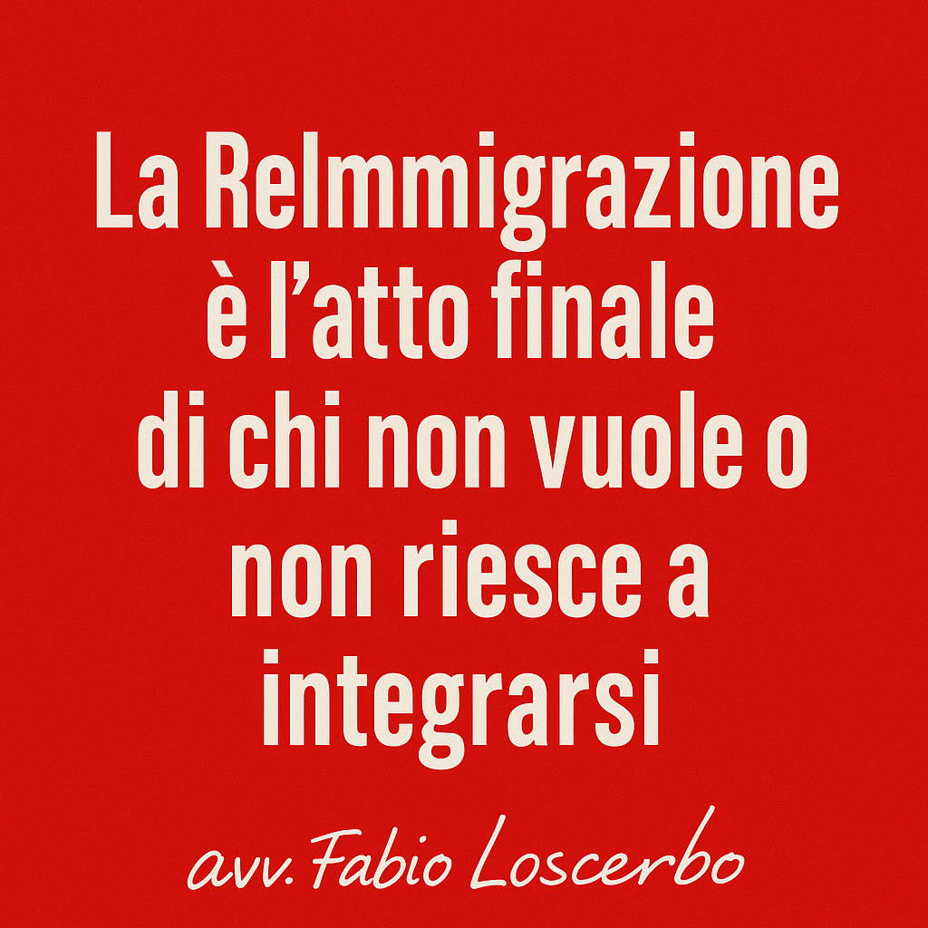 Dalla Remigrazione alla ReImmigrazione: il passaggio da reazione a sistema