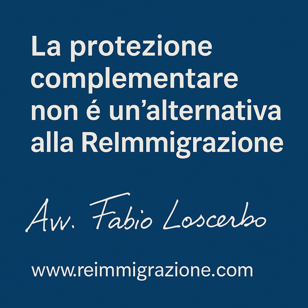 La protezione complementare non è un’alternativa alla ReImmigrazione: è il test dell’integrazione reale — Nota a decreto Tribunale di Bologna, R.G. 11421/2024, 27 novembre 2024