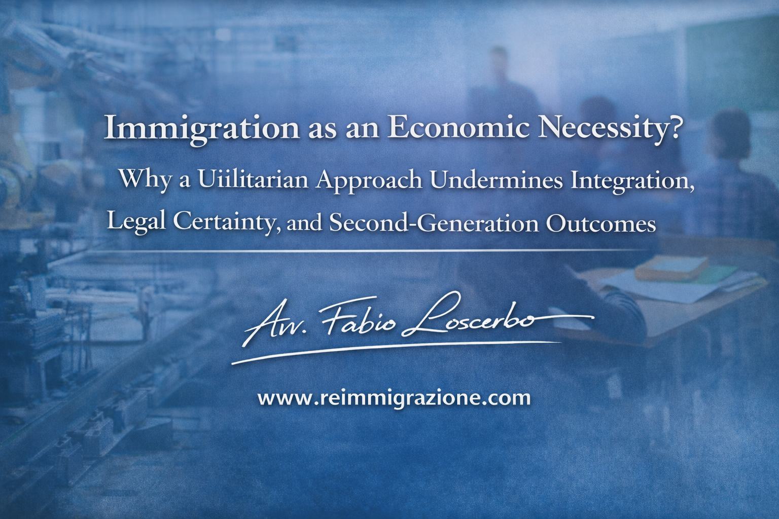 Immigration as an Economic Necessity?