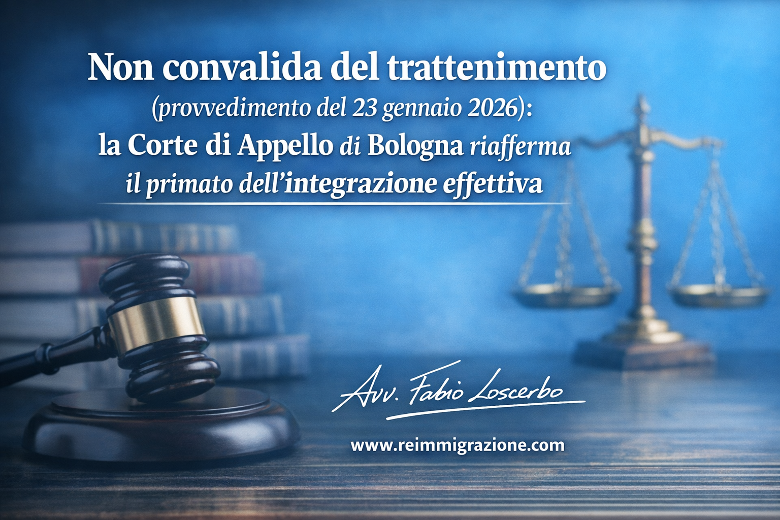 Non convalida del trattenimento (provvedimento del 23 gennaio 2026): la Corte di Appello di Bologna riafferma il primato dell’integrazione effettiva