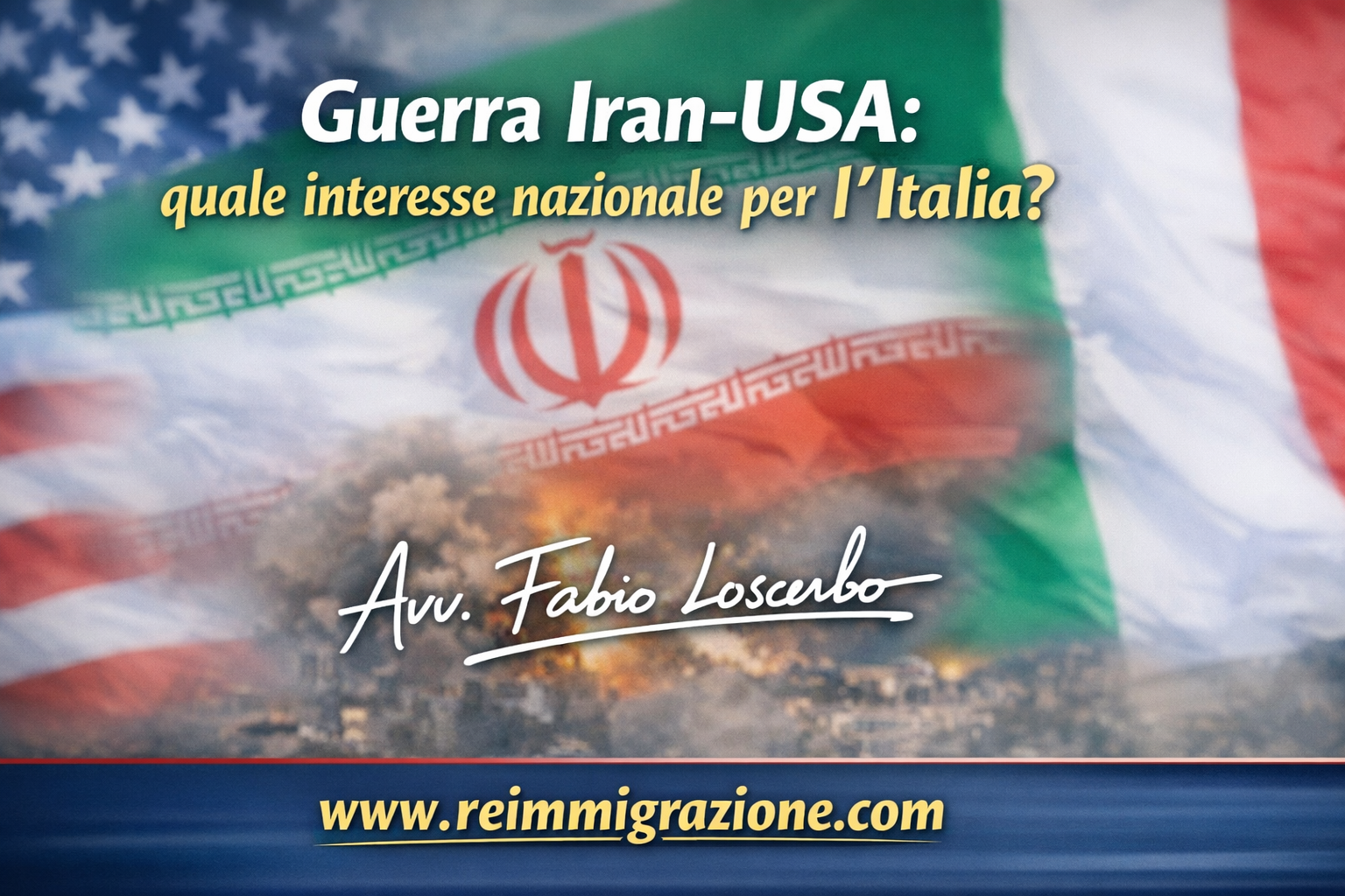 Guerra Iran-USA: quale interesse nazionale per l’Italia?