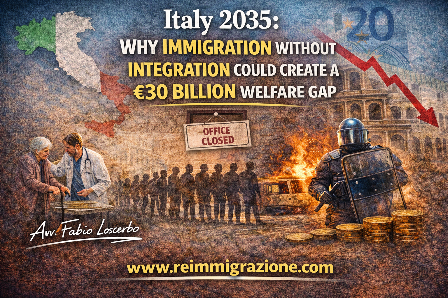 Italy 2035: Why Immigration Without Integration Could Create a €30 Billion Welfare Gap