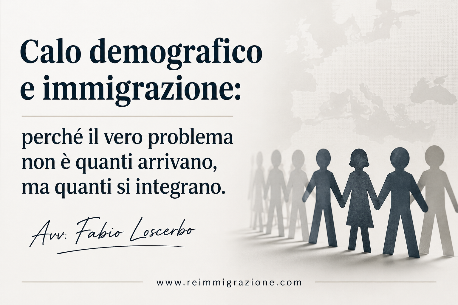 Calo demografico e immigrazione: perché il vero problema non è quanti arrivano, ma quanti si integrano