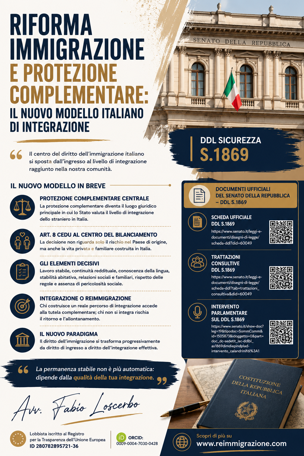 Riforma immigrazione e protezione complementare: il nuovo modello italiano di integrazione