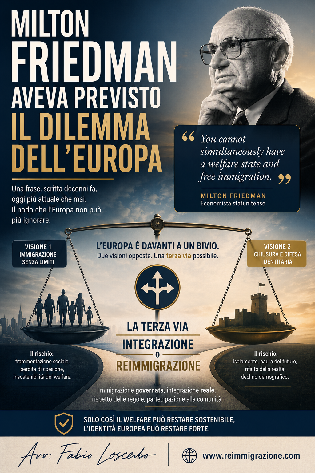 Milton Friedman aveva previsto il dilemma dell’Europa