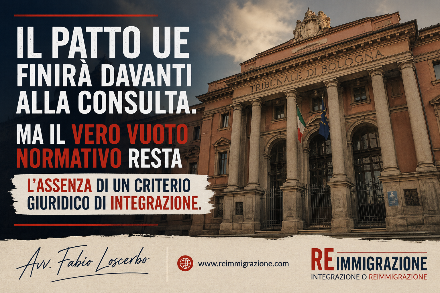 Il Patto UE finirà davanti alla Consulta. Ma il vero vuoto normativo resta l'assenza di un criterio giuridico di integrazione.